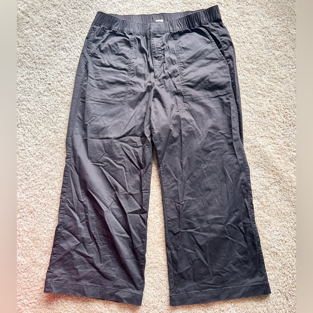 GAP High Waist Black Pants with Adjustable Waistband